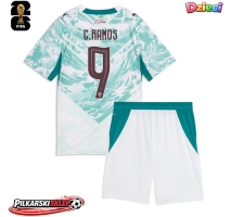 Portugalia Goncalo Ramos #9 Koszulka Wyjazdowa dzieci MŚ 2026 Krótki Rękaw (+ krótkie spodenki)